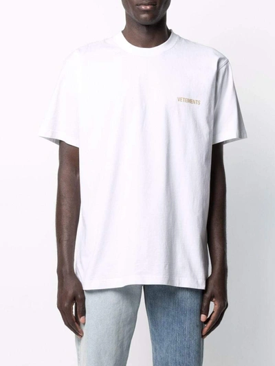 Shop Vetements T-shirts And Polos White