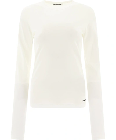 Shop Jil Sander "" T-shirt In White