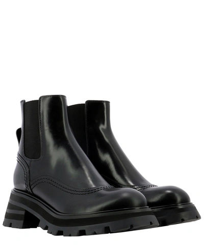 Shop Alexander Mcqueen "wander Chelsea" Ankle Boots In Black  