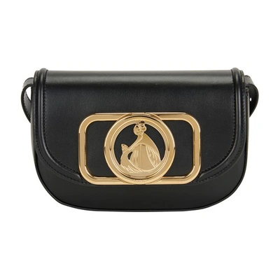 Shop Lanvin Mother & Daughter Crossover Small Bag In Black Gold