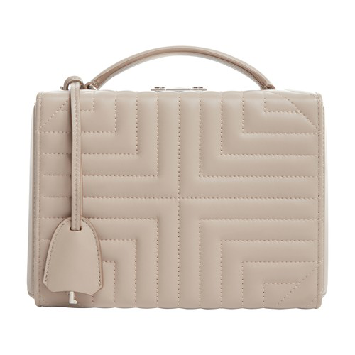 Mark Cross Small Grace Box Bag in Taupe