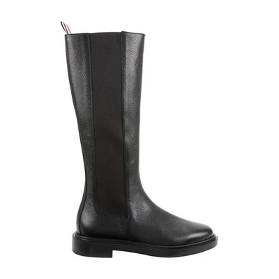 Shop Thom Browne 4-bar Chelsea Boots In Black
