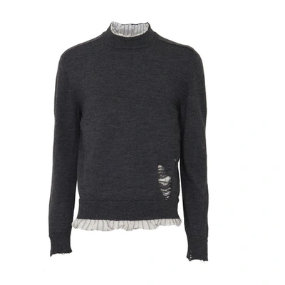 Shop Maison Margiela Sweater In Dark Grey