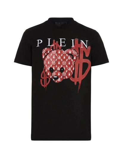 Shop Philipp Plein Teddy T-shirt In Black