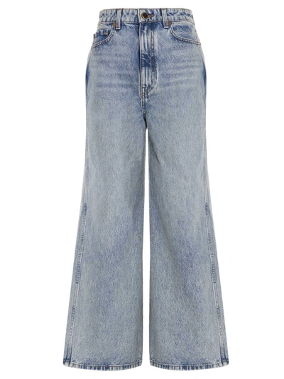 Shop Khaite Ella Jeans In Azzurro