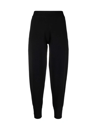 Shop Stella Mccartney Compact Casual Trousers In Black