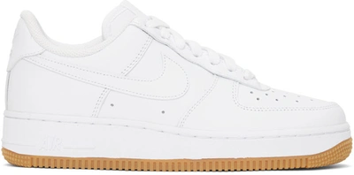 Shop Nike White Gum Air Force 1 '07 Sneakers In White/white-gum Ligh