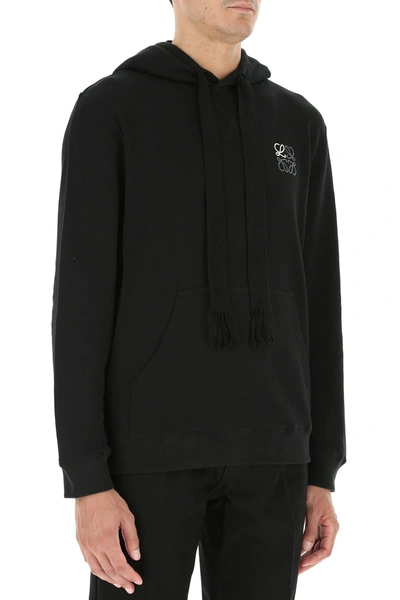 Shop Loewe Black Cotton Sweatshirt  Black  Uomo M