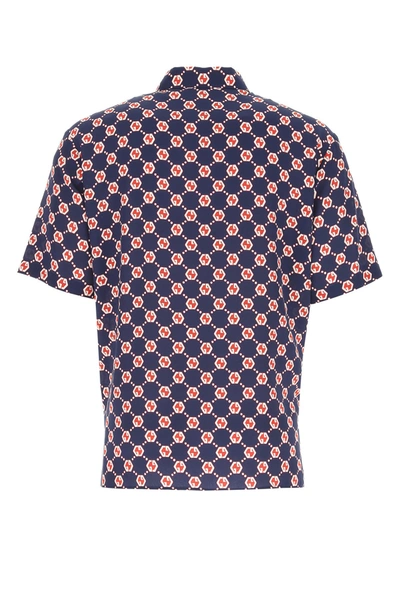 Shop Gucci Printed Silk Shirt  Nd  Uomo 50