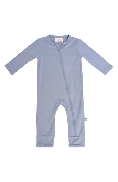 Shop Kyte Baby Zip-up Romper In Slate