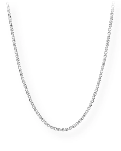 Shop David Yurman Men's Box Chain Necklace In Silver, 4.8mm
