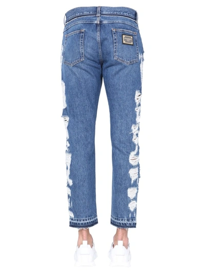 Shop Dolce & Gabbana Regular Fit Jeans In Denim