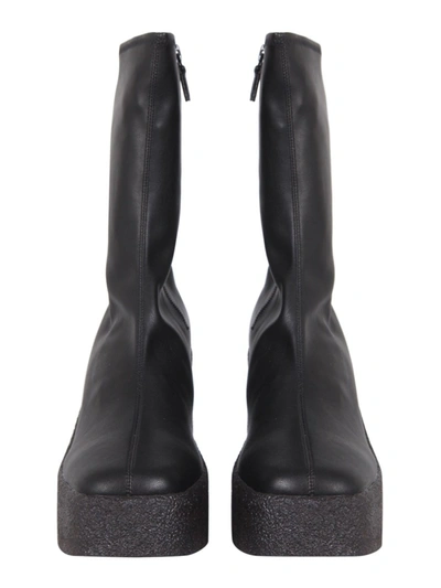 Shop Stella Mccartney Skyla Stretch Boots In Black