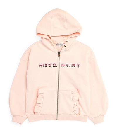 Shop Givenchy Kids Logo Hoodie (4-14 Years) In Pink
