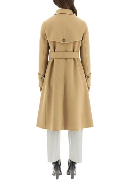 Shop Weekend Max Mara Wool Coat In Brown