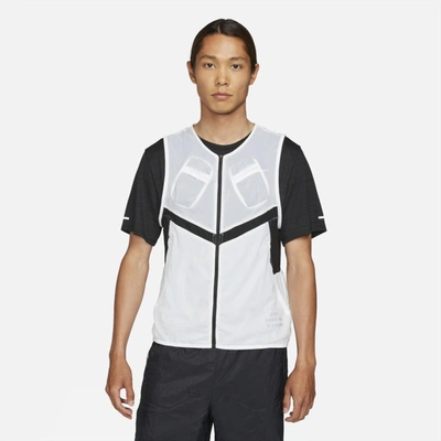 $130 Mens Size M Nike Run Division Pinnacle Utility Running Vest Black  DA1319