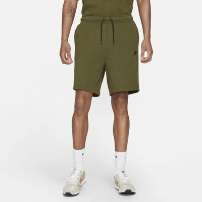 Shop Nike Men's  Sportswear Tech Fleece Shorts In Green