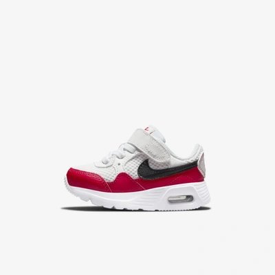 Shop Nike Air Max Sc Baby/toddler Shoes In White,university Red,black