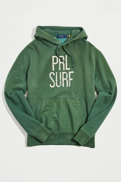 Shop Polo Ralph Lauren Surf Hoodie Sweatshirt In Green