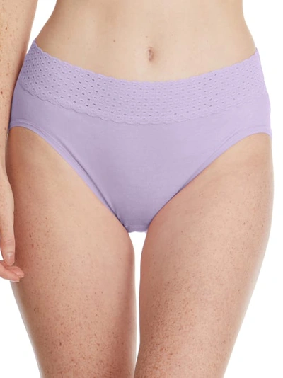 Shop Hanky Panky Eco Organic Cotton French Cut Brief In Wisteria