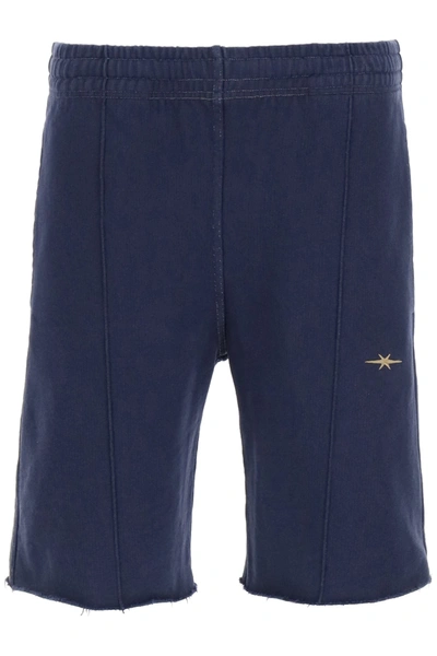 Shop Phipps Shorts With Monogram Embroidery In Navy (blue)
