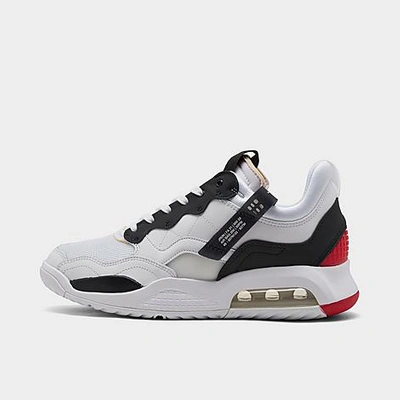 Shop Nike Jordan Men's Ma2 Casual Shoes In White/black/university Red/light Smoke Grey