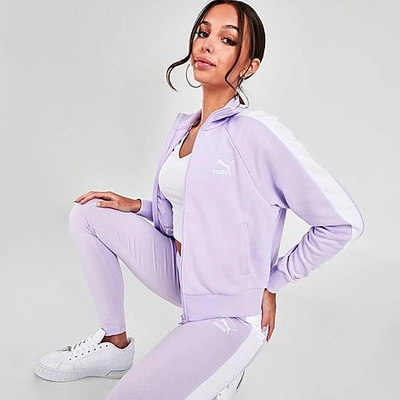 Puma Women's Iconic T7 Track Jacket In Light Lavender | ModeSens