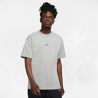 Shop Nike Men's Sportswear Premium Essential T-shirt In Dark Grey Heather