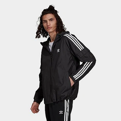 Adidas Originals Adidas Men's Originals Adicolor Classics 3-stripes  Full-zip Windbreaker Jacket In Black | ModeSens