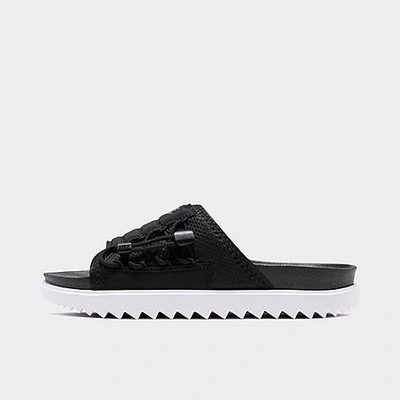 Shop Nike Women's Asuna Slide Sandals In Black/white/anthracite