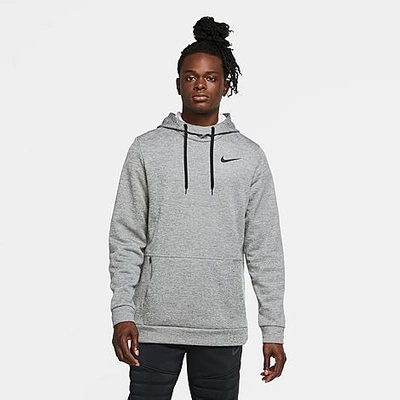 Nike Therma Men's Pullover Training Hoodie In Dark Grey Heather,black |  ModeSens