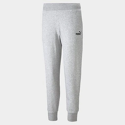 Shop Puma Women's Essentials Fleece Sweatpants (plus Size) In Light Grey Heather
