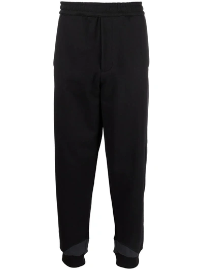 Shop Helmut Lang Logo-patch Track Pants In Schwarz