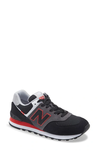 Shop New Balance 574 Classic Sneaker In Black / Black / Black