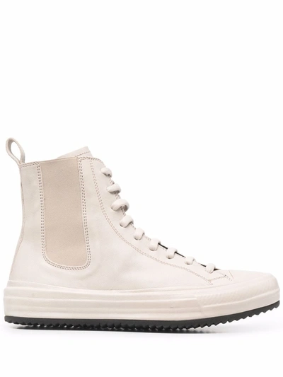 Shop Officine Creative Frida High-top Leather Sneakers In Neutrals