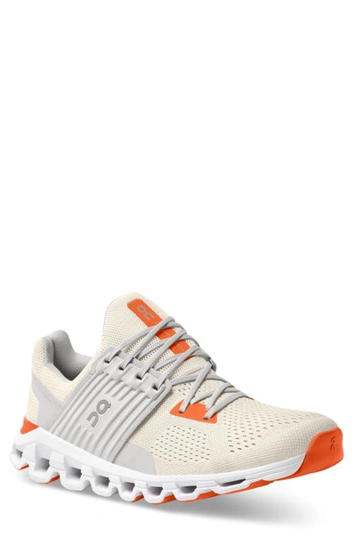Shop On Cloudswift Running Shoe In White/ Orange