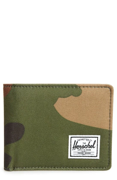 Shop Herschel Supply Co Hank Rfid Bifold Wallet In Camo