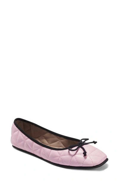 Shop Aerosoles Catalina Flat In Pink Leather