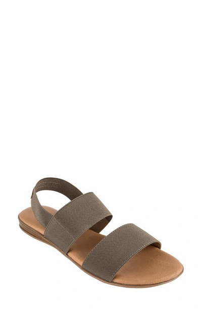 Shop Andre Assous Nigella Sandal In Taupe Fabric