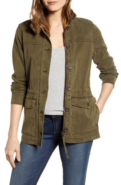 Shop Lucky Brand Utility Jacket In Olive Night