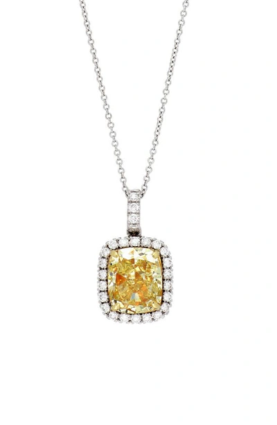 Shop Bony Levy Yellow Diamond Pendant Necklace (nordstrom Exclusive) In Yellow Diamond/ White And Yell