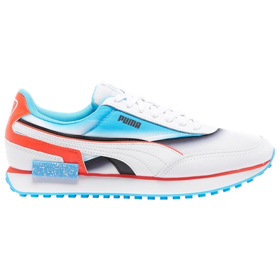 Puma Future Rider In White Red Blue Modesens