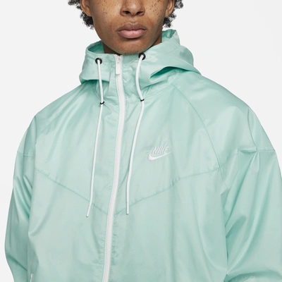 Shop Nike Mens  Woven Windrunner Jacket In Light Dew/white