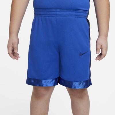 Shop Nike Boys  Elite Stripe Shorts In Game Royal/blue Void