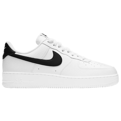 Shop Nike Mens  Air Force 1 '07 In White/black