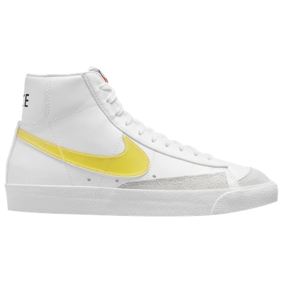 Shop Nike Womens  Blazer Mid 77 In White/yellow