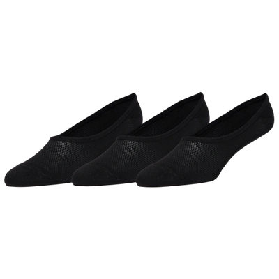 Shop Csg Womens  3 Pack Mesh Footie Socks In Black/black/black