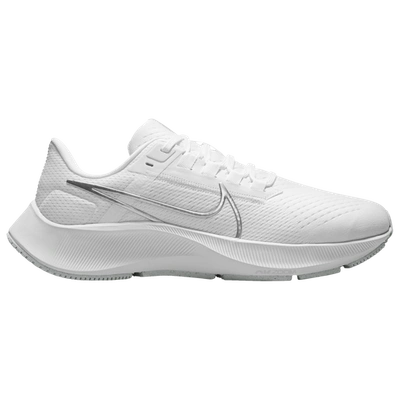 Shop Nike Womens  Air Zoom Pegasus 38 In White/metallic Silver/pure Platinum