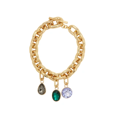 Shop Paco Rabanne Xl Link Gold-tone Chain Necklace In Multicoloured
