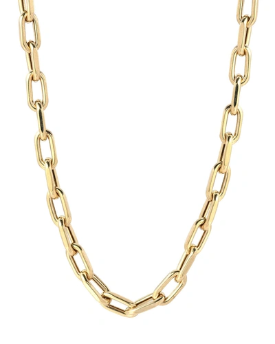 Shop Zoe Lev Jewelry 14k Gold Large Open Link Chain Necklace